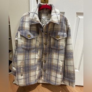 Avec Les Filles Purple/Tan jacket